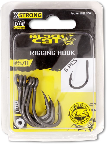 Black Cat Rigging Hook DG DG coating 6pcs 4552600
