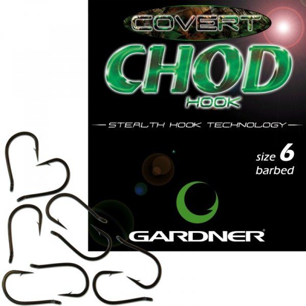 Гачок COVERT CHOD HOOKS BARBED, Gardner CCHOD8