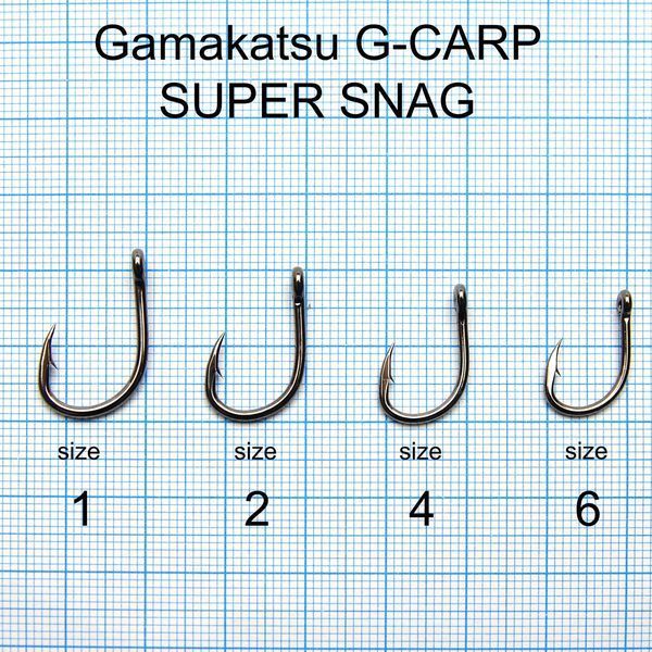 Гачки коропові Gamakatsu G-Carp Super Snag 146831 00400