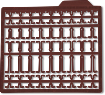 Стопора для пеллетса Pellet Holder, коричневый, 3пл. 6605031