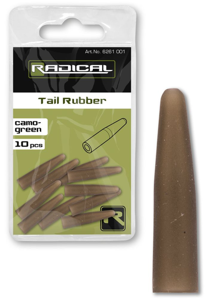 Конічна трубка Radical Tail Rubber camo-green 10шт 6261001