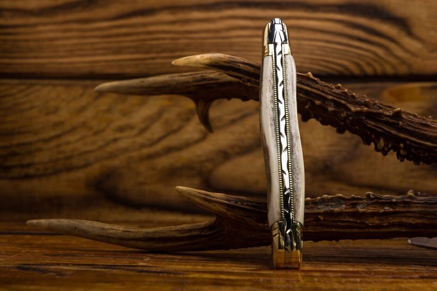 Laguiole класичний кишеньковий ніж 4 "3/4, ручка з рогу оленя 1.60.140.79MI