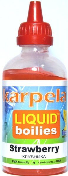 Ликвид Karpela Liquid Boilies-Strawberry клубника, 100мл ЛК