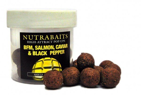 Бойлы Плавающие Salmon,Caviar & Black Pepper Nutrabaits NU183