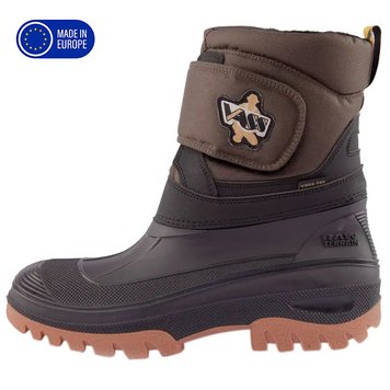 Vass Fleece Lined Boot w/Velcro Strap Blk/Grn VS15050/47