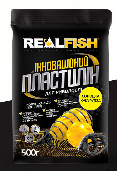 Пластилин Real Fish Кукуруза 0,5кг 305