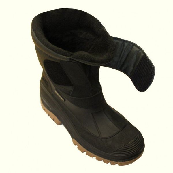 Vass Fleece Lined Boot w/Velcro Strap Blk/Grn VS15050/43
