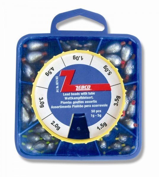 6073904 Набір грузків Lead beads with tube., 3.0-8g, 6073904