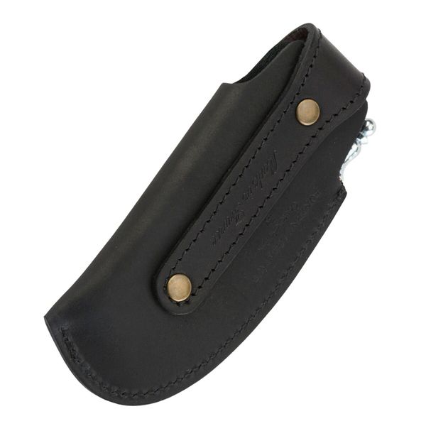Черный кожаный чехол и точилка для больших 12 см ножей Laguiole Magnum ET5N