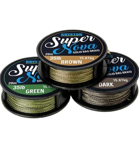 Поводковый материал Kryston Super Nova Solid Bag Supple Braid Weed Green KR-SU6