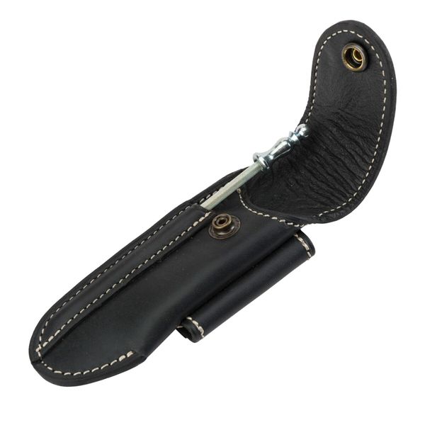 Черный кожаный чехол и точилка для 12 см ножей ET3N