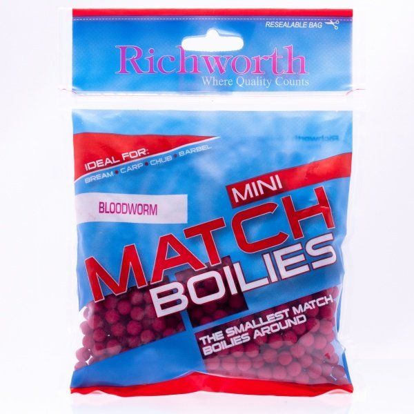 Бойлы Richworth Mini Match Boilies 6mm BLOODWORM, 200g 04-03