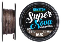 Повідковий матеріал Kryston Super Nova Solid Bag Supple Braid Dark Silt KR-SU11