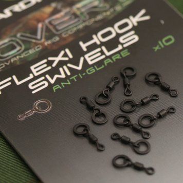 Вертлюг с кольцом Gardner Covert Flexi Hook Swivel (10шт) CFHS