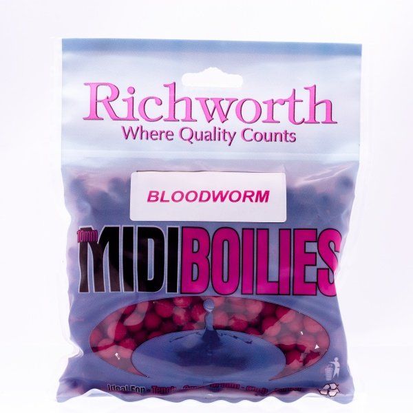 Бойлы Richworth Midi Boilies BLOODWORM Handy Packs,10mm, 225g 03-02
