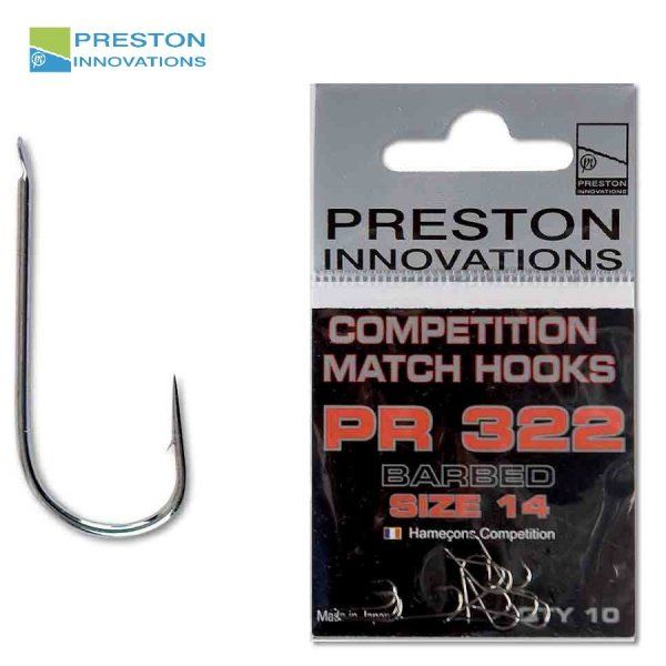Гачки PR COMPETITION Hooks 322, Preston PRC322-18