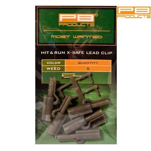 Клипсы для грузилPB Products - Hit & Run X-Safe Leadclip, 5 шт 22101