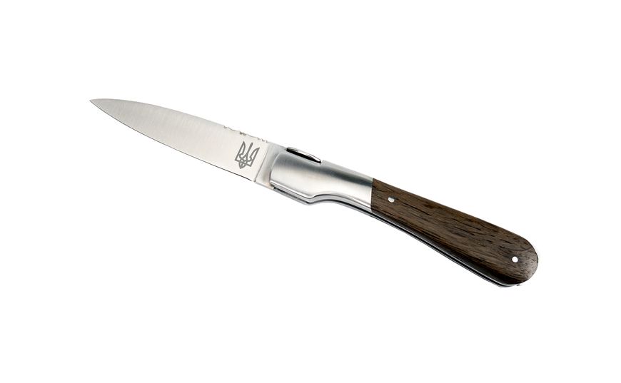 Корсиканский Sperone "Guilloché", складной нож ручной работы, мореный дуб. S1MO