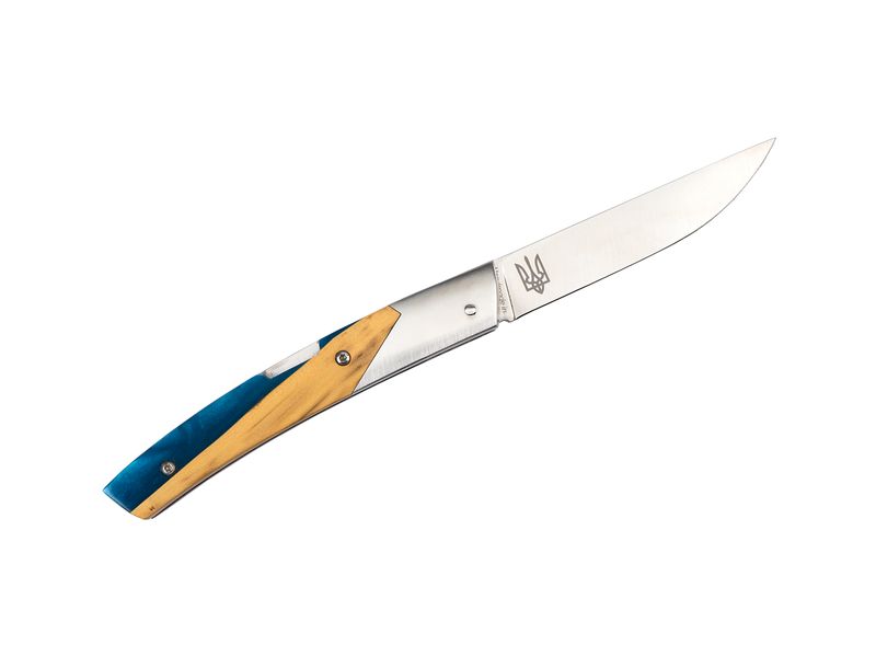 Складной нож ручной работы "Le Thiers Advance", гибридный самшит. T7HBU