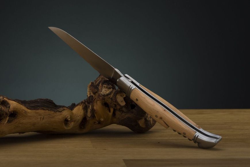 Складаной нож Laguiole 4"3/4 + штопор с ручкой из можжевельника 1.60.129.47МІ