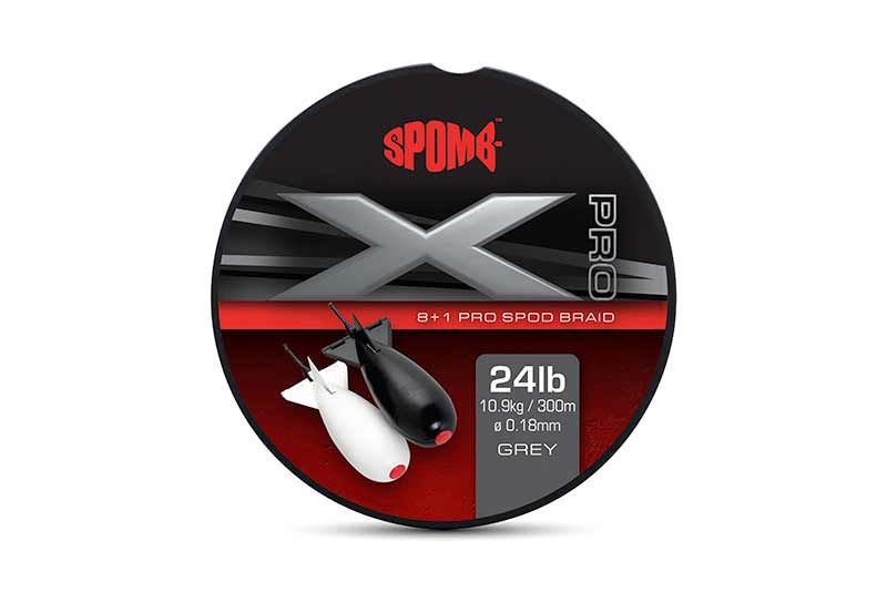 Сподовый шнур Spomb X Pro Braid Grey 8+1 0.18mm 24lbs DBL004