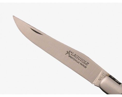 Нож со складным лезвием Laguiole essential 12см, ручной работы, ручка из оливкового дерева L12FPO