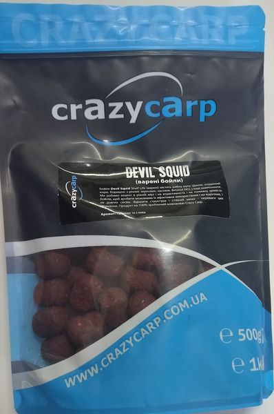 Бойлы Crazy Carp Platinum Series Devil Squid Shelf Life Dumbell 20-24 мм 0.5кг 24DSSLD05