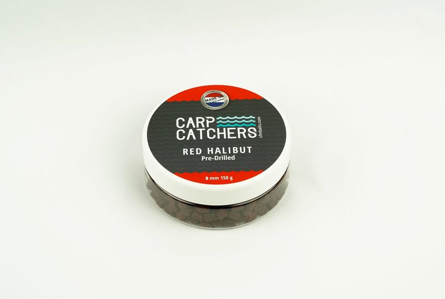 Пеллетс Carp Catchers «Red Halibut Hook Pre-Drilled» 8мм 150гр rhh8150