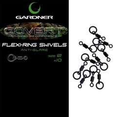 Вертлюжок с кольцом COVERT FLEXI-RING SWIVELS ANTI GLARE FRS8new