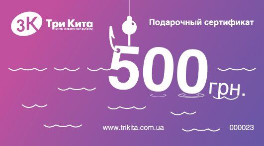 Подарунковий сертифікат на 500 грн 000523