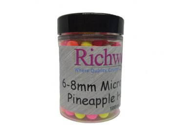 Бойлы плавающие Richworth 6-8mm Micro Pop-Ups Pineapple Hawaiian 100ml ERW6PH