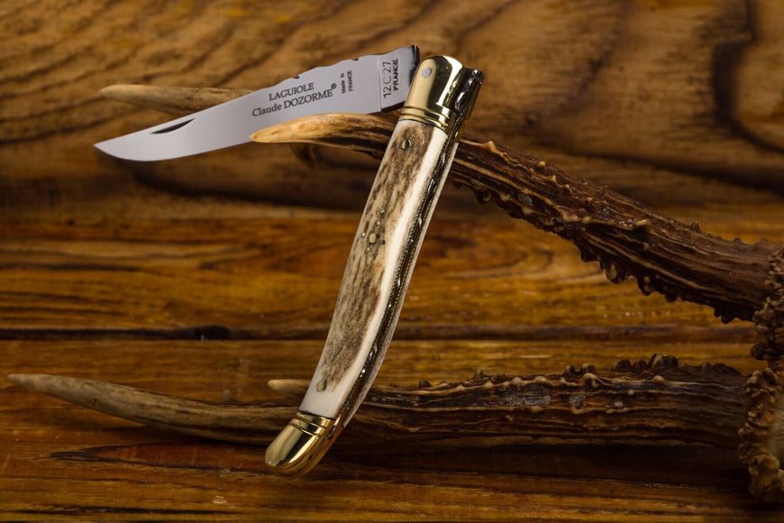 Laguiole классический карманный нож 4"3/4, ручка из рога оленя 1.60.140.79