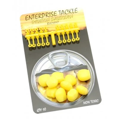 Enterprise Tackle Super Soft Sweetcorn Yellow - 2 Sizes plus Stops ET13YISB