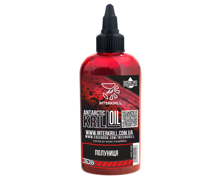 Крилевое масло Interkrill KRILL OIL Клубника 100мл AKО-005