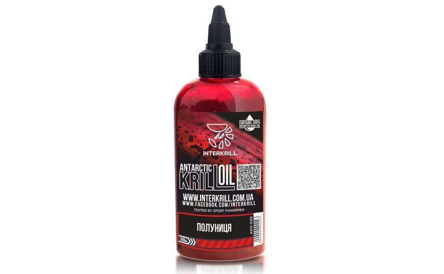 Крилевое масло Interkrill KRILL OIL Клубника 100мл AKО-005