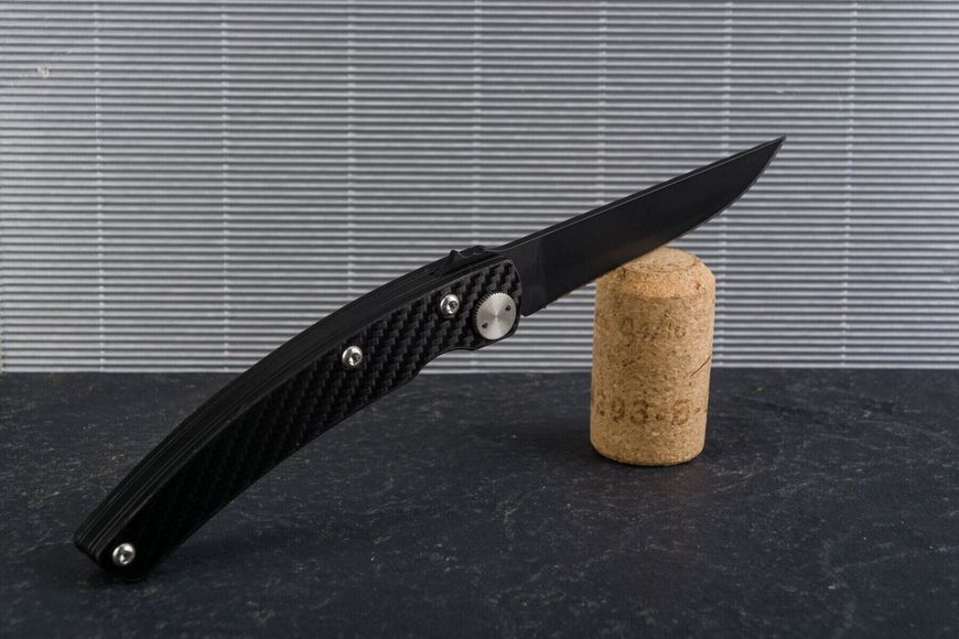 Thiers Design кишеньковий ніж з чорним лезом і карбонової ручкою 1.90.171.03N