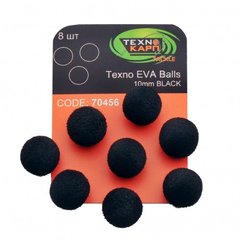 Насадка Zig Rig Technocarp Texno EVA Balls 10mm Black 8шт 70456
