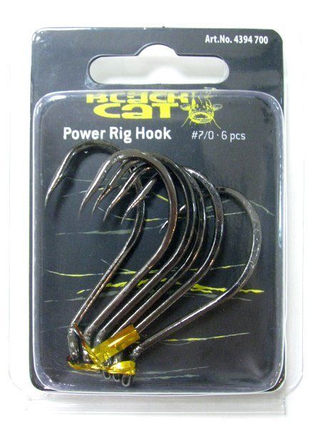 Крючок Black Cat Power Rig Hook black nickel 4394500