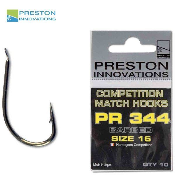 Гачки PR COMPETITION Hooks 344, Preston PRC344-18