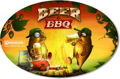 Наклейка Radical Sticker Beer & BBQ 14,5cm 9,5cm 9949086