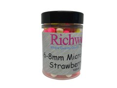Бойлы плавающие Richworth 6-8mm Micro Pop-Ups Strawberry Jam 100ml ERW6SJ