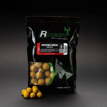 Бойлы варенные Robin Potatoes Garlic 20мм 1кг 28618