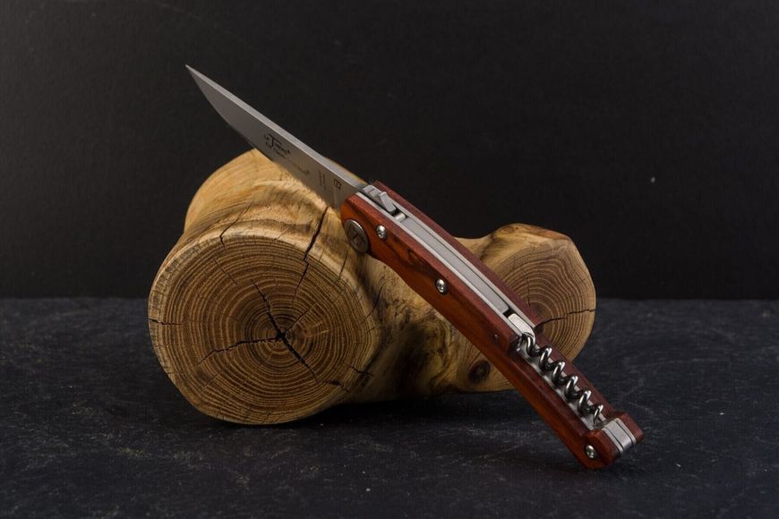 Thiers кишеньковий ніж + штопор ручка з рожевого дерева 1.90.129.55